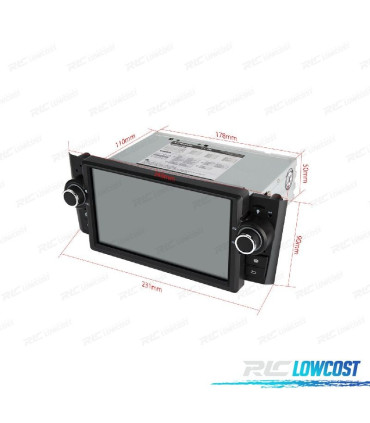 RADIO GPS ANDROID 10 PER FIAT GRANDE PUNTO 05-09 USB GPS TATTILE HD