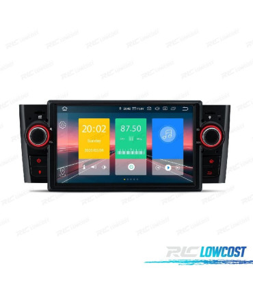 RADIO GPS ANDROID 10 PER FIAT GRANDE PUNTO 05-09 USB GPS TATTILE HD