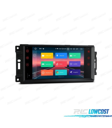 RADIO GPS ANDROID 13 PER JEEP WRANGLER 07-12, GRAND CHEROKEE 08-11... USB GPS TATTILE HD 7"