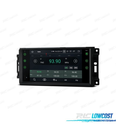 RADIO GPS ANDROID 13 PER JEEP WRANGLER 07-12, GRAND CHEROKEE 08-11... USB GPS TATTILE HD 7"