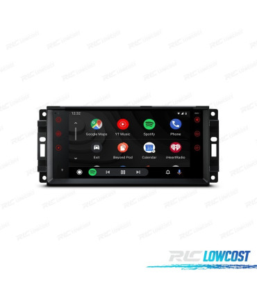 RADIO GPS ANDROID 13 PER JEEP WRANGLER 07-12, GRAND CHEROKEE 08-11... USB GPS TATTILE HD 7"