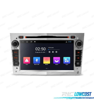 RADIO GPS ANDROID 11 GRIGIO CHIARO PER OPEL ASTRA H VIVARO ZAFIRA VECTRA CORSA D