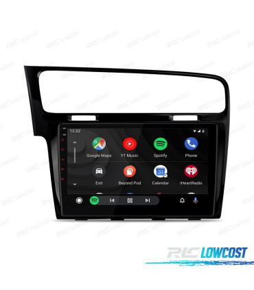 RADIO GPS ANDROID 12 PER VOLKSWAGEN VW GOLF 7 HDMI CANBUS BLUETOOTH FULL RCA