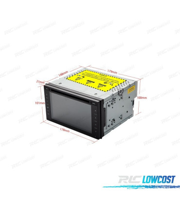 RADIO GPS ANDROID 10 UNIVERSALE 2DIN HD TATTILE DVD SD