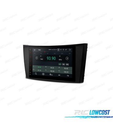 RADIO GPS ANDROID 10 PER MERCEDES CLS E W211 02-08