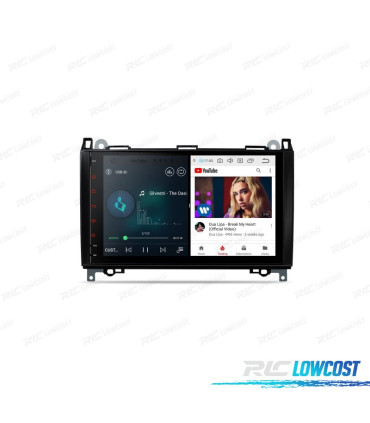 RADIO GPS ANDROID 10 PER MERCEDES CLASSE-A CLASSE B VITO SPRINTER 04-12