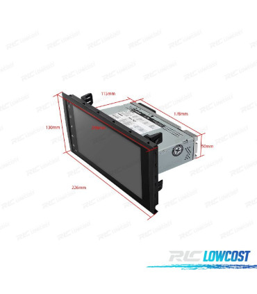 RADIO GPS ANDROID 12 PER AUDI A4 B6 B7 SEAT EXEO