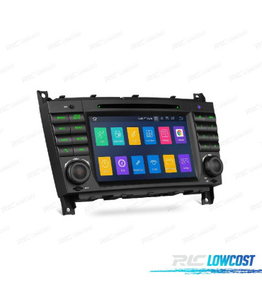 RADIO GPS ANDROID 10 PER MERCEDES W203 04-07 W209 04-06 W463 06-08