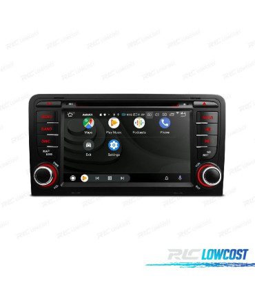 RADIO GPS ANDROID 12 PER AUDI A3 8P 8PA SPORTBACK 03-12 B