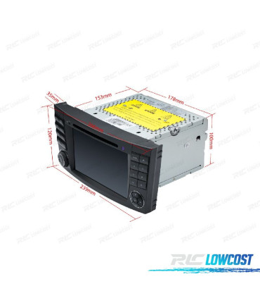 RADIO GPS ANDROID 10 PER MERCEDES CLS W219 05-06 E W211 02-09