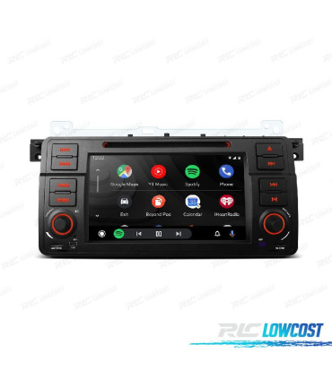RADIO GPS ANDROID 14 PER BMW E46 4GB DI RAM 64GB DI ROM DVD