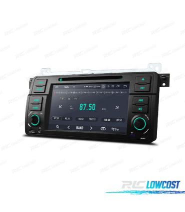 RADIO GPS ANDROID 14 PER BMW E46 4GB DI RAM 64GB DI ROM DVD