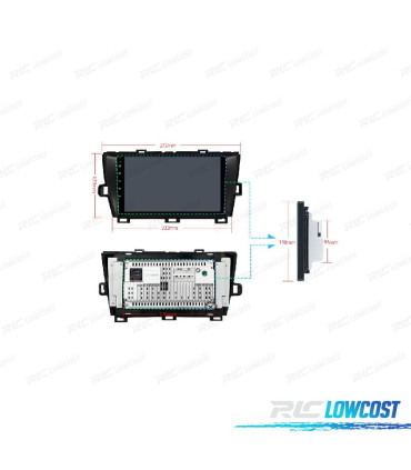 RADIO GPS ANDROID 10 PER TOYOTA PRIUS 09-13