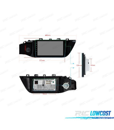 RADIO GPS ANDROID 10 PER KIA RIO 4 16-18