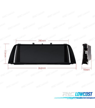 RADIO GPS ANDROID 14 PER BMW F10 F11 2010 - 7 2013