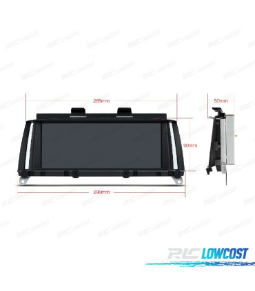 RADIO GPS ANDROID 10 PER BMW X3 F25 X4 F26 11-13 NBT