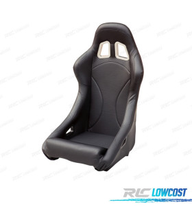 SEDILE BAQUET UNIVERSALE NERO IN PELLE STILE EVO