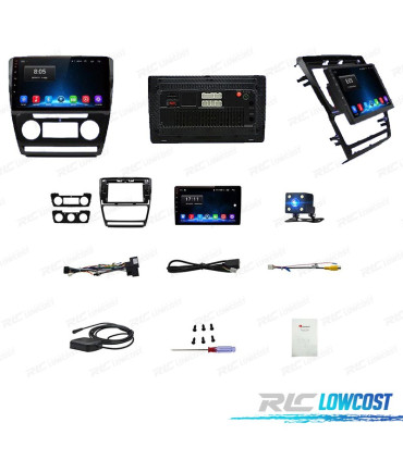 RADIO GPS ANDROID 10 PER SKODA OCTAVIA 08-13 TACTILE HD