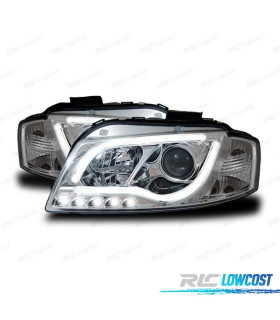 FARI A LED AUDI A3 8P 03-08 CON LUCE DIURNA TRU DRL ECE-R87 CROMATI