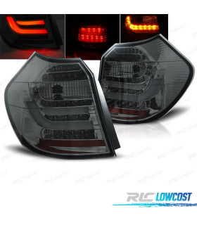 FANALI BMW E81 E87 04-07 DESIGN A BARRA LUMINOSA FUMÉ