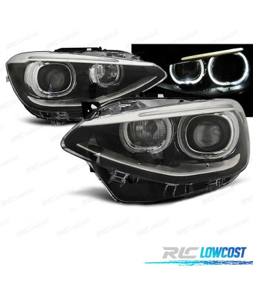 FARI BMW F20 21 ANGEL EYES LED SFONDO NERO