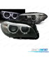FARI BMW F10 F11 10-13 XENON ANGEL EYES LED LOOK LCI FONDO NERO