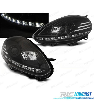 FARI DIURNI PER FIAT PUNTO 09-12 FONDO NERO