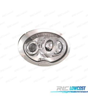 FARI MINI R50 52 53 01-06 ANGEL EYES LED FONDO CROMATO