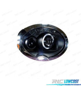 FARI MINI R50 52 53 01-06 ANGEL EYES LED SFONDO NERO