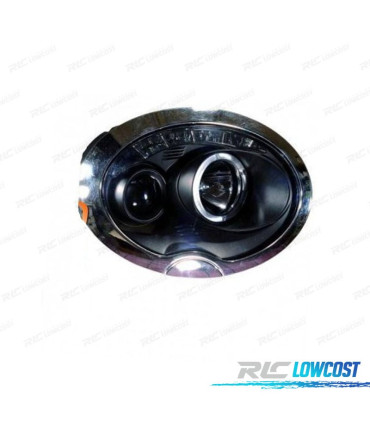FARI MINI R50 52 53 01-06 ANGEL EYES LED SFONDO NERO