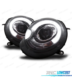 FARI MINI COOPER R56 R57 06-14 TUBE LIGHT FONDO NERO
