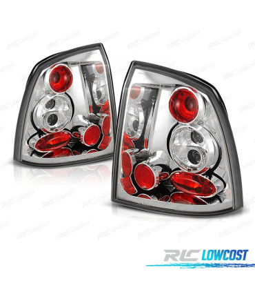 FANALI PER OPEL ASTRA G 3P 5P 97-04 FONDO CROMATO