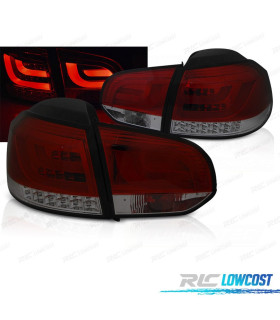 FANALI VOLKSWAGEN VW GOLF 6 08-12 BAR LED ROSSO FUMÉ
