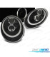 FARI PER PORSCHE CARRERA 997 04-09 ANGEL EYES XENON FONDO NERO