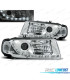 FARI PER SKODA OCTAVIA 01-04 LUCE DIURNA A LED FONDO CROMATO
