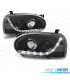 FARI VOLKSWAGEN VW GOLF MK3 91-97 LUCE DIURNA LED FONDO NERO