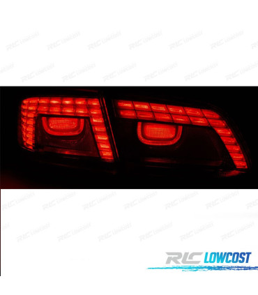 FANALI VOLKSWAGEN VW PASSAT 10-14 LED ROSSO AFFUMICATO