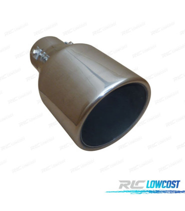 ADESIVO PER SCARICO TONDO 102MM IN ACCIAIO INOX