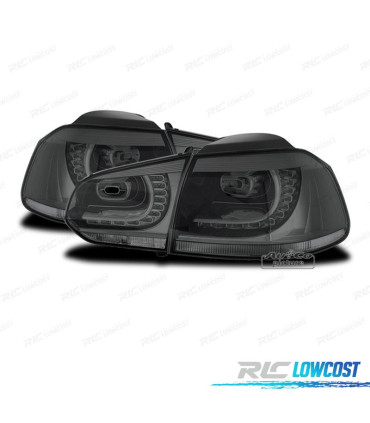 FANALI VOLKSWAGEN VW GOLF 6 08- LED GRIGIO FUMÉ