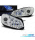FARI PER VOLKSWAGEN VW GOLF 6 08-12 DRL LUCE CROMATA BLU
