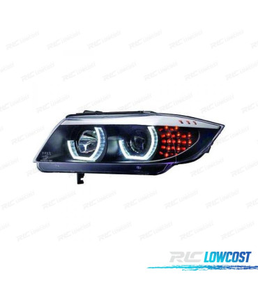 FARI PER BMW E90 E91 ANGEL EYES 3D FULL LED SERIE 3 08-12