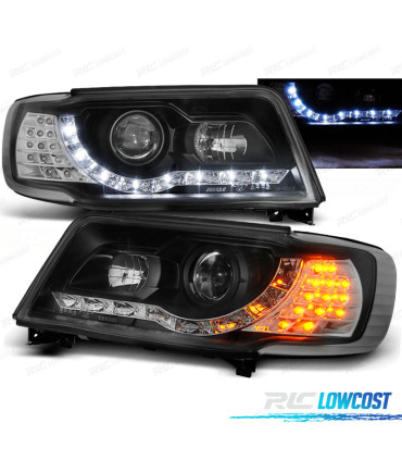 FARI PER AUDI 100 90-94 DAYLIGHT CON FRECCIA LED