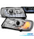 FARI PER AUDI 100 90-94 DAYLIGHT CON FRECCIA LED CROMATI