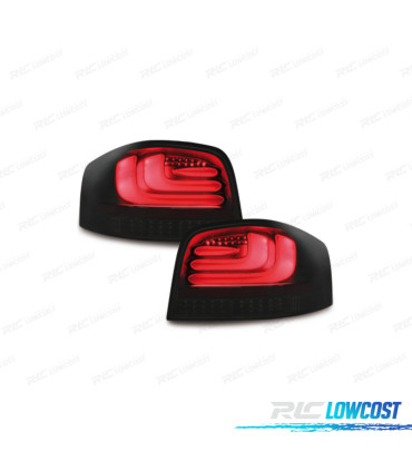 FANALI PER AUDI A3 8P 03-09 CARDNA FULL LED NERO AFFUMICATO