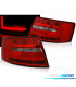 FANALI AUDI A6 C6 04-08 SEDAN LED ROSSO CHIARO 6 PIN