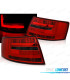 FANALI AUDI A6 C6 04-08 SEDAN LED ROSSO AFFUMICATO 7 PIN