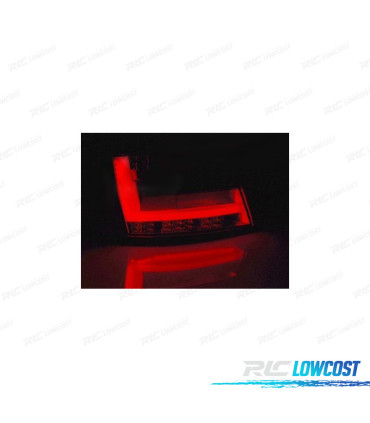 FANALI AUDI A6 C6 04-08 SEDAN LED ROSSO AFFUMICATO 7 PIN