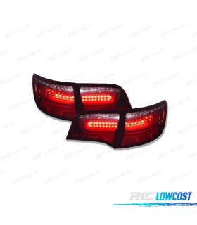 FANALI AUDI A6 4F 04-11 AVANT LED DINAMICI ROSSI FUMÉ