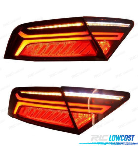 FANALI AUDI A7 4G 10-14 LED ROSSO AFFUMICATO