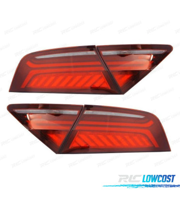 FANALI AUDI A7 4G 10-14 LED ROSSO AFFUMICATO